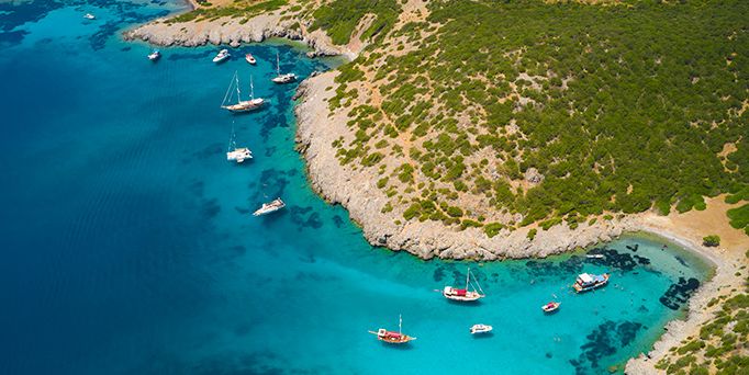 Türkei Luftaufnahme Meer